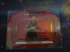 2020-21 Obsidian TMall Damian Lillard Eclipse Red Flood DieCut #2