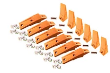6 Skidsteer Bucket Shanks, Teeth, Pins & Hardware, Fits Many Bobcats, 6737324