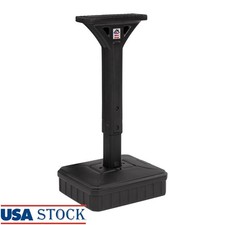 No Dig Mailbox Post Easy Assembly Durable Weatherproof Adjustable Base Black
