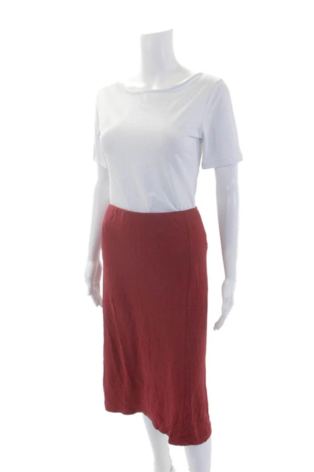 Falda roja Narciso Rodriguez para mujer hasta la rodilla talla 4 Foto 2 de 4
