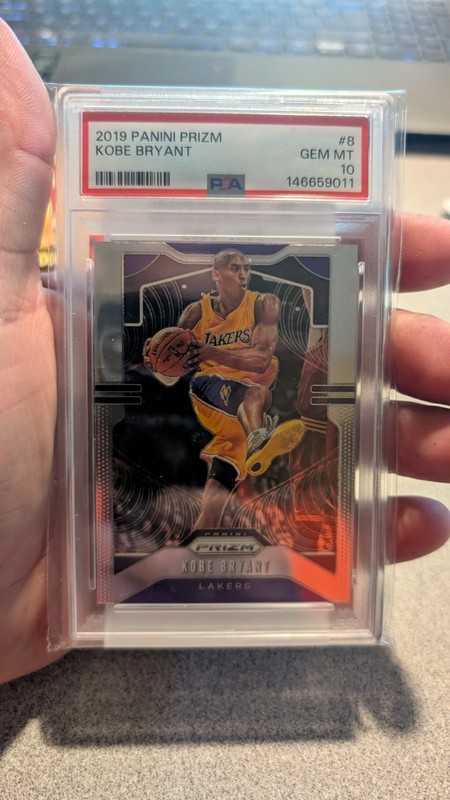 2019 Panini Silver Prizm #8 Kobe Bryant Los Angeles Lakers HOF PSA 10 MINT