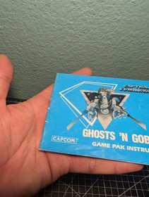 GHOSTS N GOBLINS - NES Nintendo - MANUAL Only Capcom 