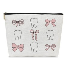 Dental Assistant Gifts Makeup Bag for Purse, Small Cosmetic Bag, Dental Hygie...