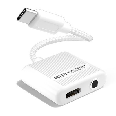 USB-C auf 3,5-Mm-Audio-Ladeadapter 60W PD Typ C Aux Konverter F2E92897