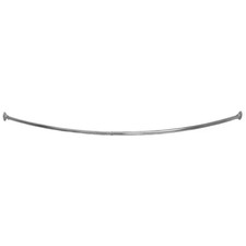 Curved Shower Curtain Rod Adjustable 50 72 Inch Satin Nickel Wall Mount Rustproo