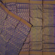 Namaste Vintage Purple Sarees 100% Pure Silk Woven Indian Sari 5YD Craft Fabric