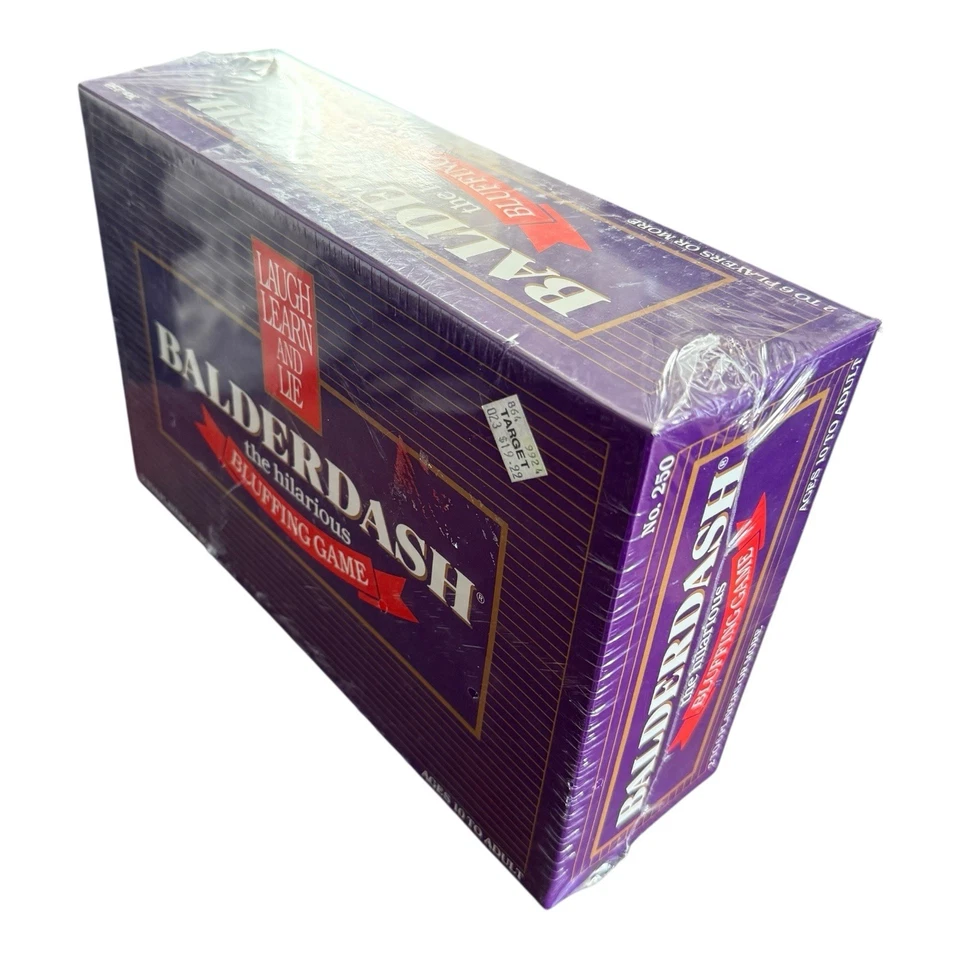 Juego de mesa Balderdash The Hilarious Bluffing 1984 de colección sellado de fábrica nuevo Foto 4 de 4