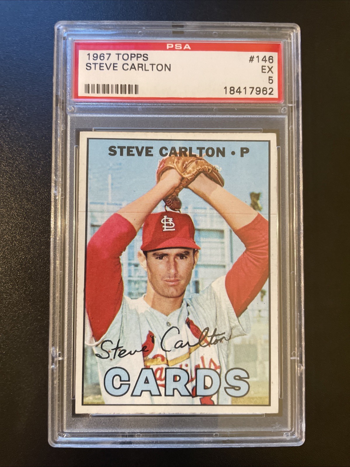 1967 Topps #146 STEVE CARLTON PSA 5