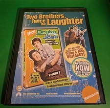 Drake And Josh Volume 1 Nickelodeon Framed Print Ad 2005 8.5x11 