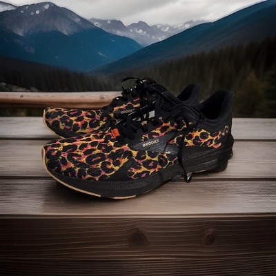 Brooks Women's Launch 9 Athletic Running Shoes Size 11M Leopard Print