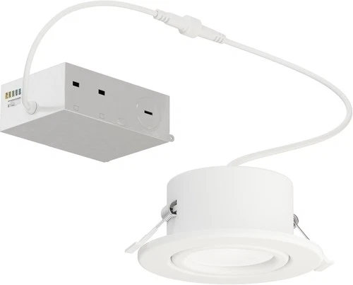 Maxim 67755WT Slim Gimbal 3.75" Canless Recessed - 5CCT - White - Picture 1 of 3