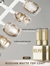 Nail Art 15ml Matte Top Coat UV LED Long Lasting Gloss Gel Finish