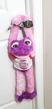 Funky Frogs Plush Hanging Purple Plush "Trouble Never Looked So Sweet" Shirt 23"