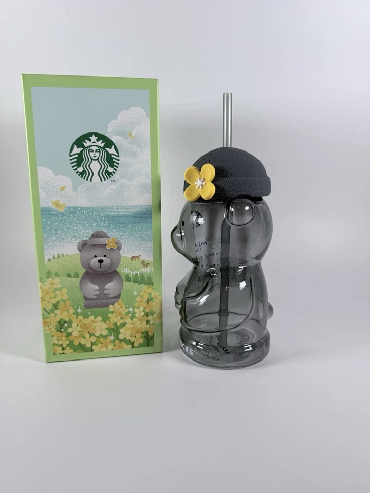 Auténtico Starbucks Corea 2024 | Vaso Bearista Jeju | Taza fría 591 ml | Nuevo con etiquetas Foto 4 de 4