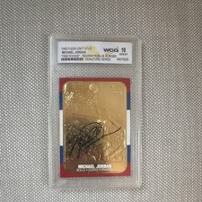 Fleer 1998 23KT Gold Signature Series Michael Jordan Auto #1 WCG 10