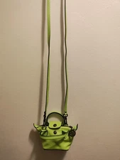 Mini Green Longchamp Leather Crossbody