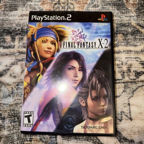 Final Fantasy X-2 Sony PlayStation 2 PS2 FF 10-2 Complete CIB with Manual Black
