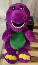 Vintage Barney Stuffed Purple Dinosaur 14  Barney  Friends 1990  s Memories