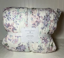 Pottery Barn Kids LoveShackFancy Lavender Damask Floral Twin Comforter