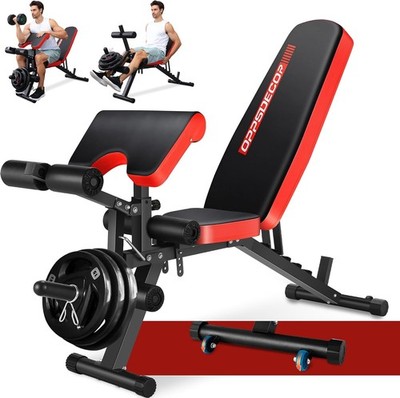800LBS Adjustable Weight Bench Workout Bench Home Gym Weight Bench