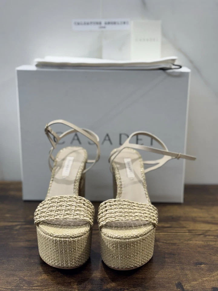 Casadei Sandalo Goldeneye Isa Platform Bambù  Luxury Casadei 38.5 - Immagine 2 di 4