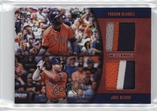 2025 Series 1 Major League Material Dual Red 3/5 Yordan Alvarez Jose Altuve oh1