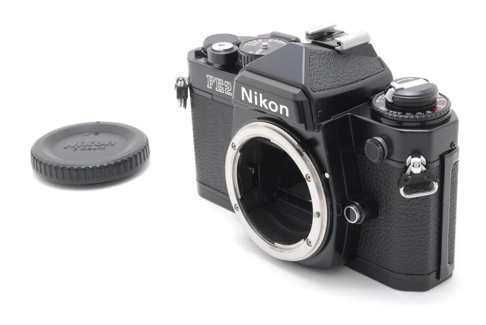 🎦Lindo [TOP MINT] Nikon FE2 FE 2 Preto 35mm SLR Corpo Da Câmera De Filme Do JAPÃO - Imagem 4 de 4