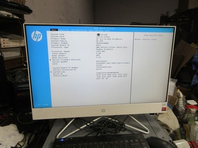 HP All-in-One Desktop 24-dd0xxx 23.8'' AMD Athlon Silvr 3050U 8GB RAM 256GB NO OS