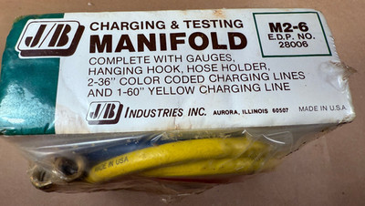 JB Industries Charging Testing Manifold M2-6 EDP 28006 - Gauges, Hoses, Valves