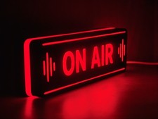 ON AIR LED Lightbox Sign Lamp Studio Recording Light for Streaming Podcasts