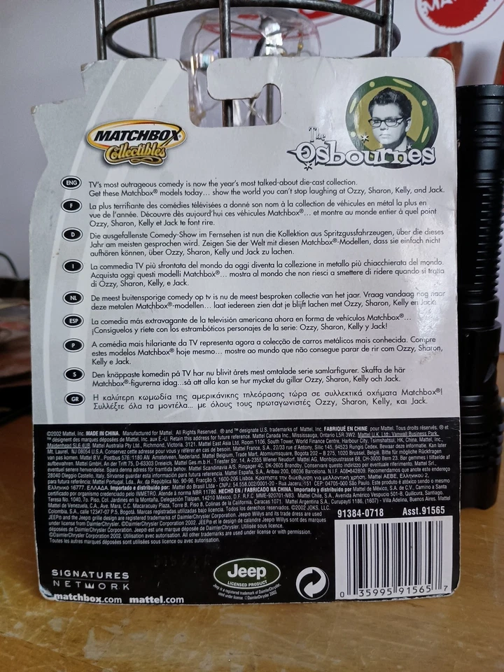 Juego completo de 4 autos Matchbox Collectibles The Osbournes 2002 - Ozzy, Sharon nuevo en paquete Foto 2 de 4