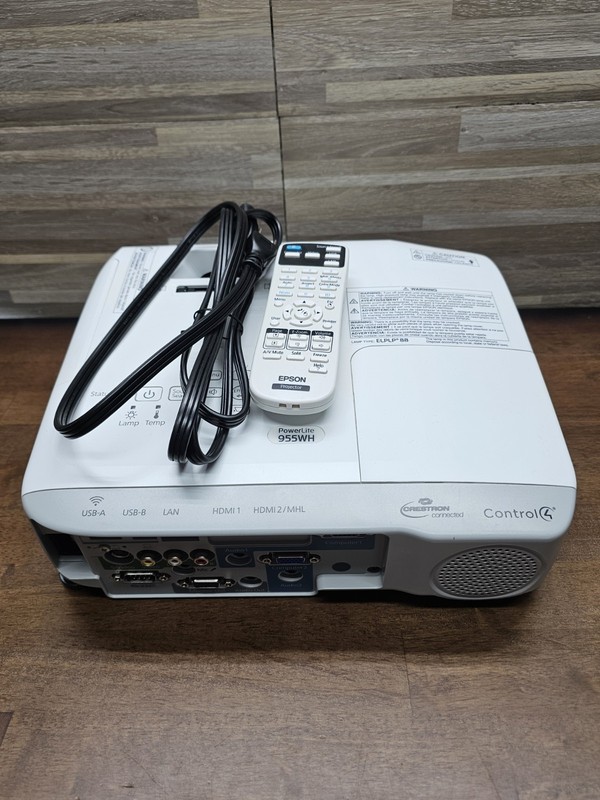 Epson PowerLite 955WH WXGA 3LCD Dual HDMI Projector FOR PARTS ONLY