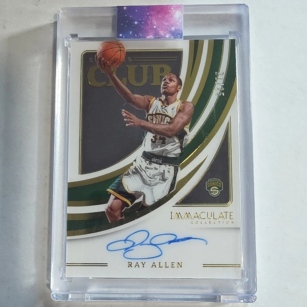 Ray Allen Seattle Supersonics Basketball Autographed Sports 