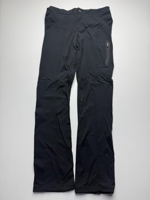 Columbia Pants Womens 6/38 Black Omni-Shield Rain Hiking Nylon Zip Pocket