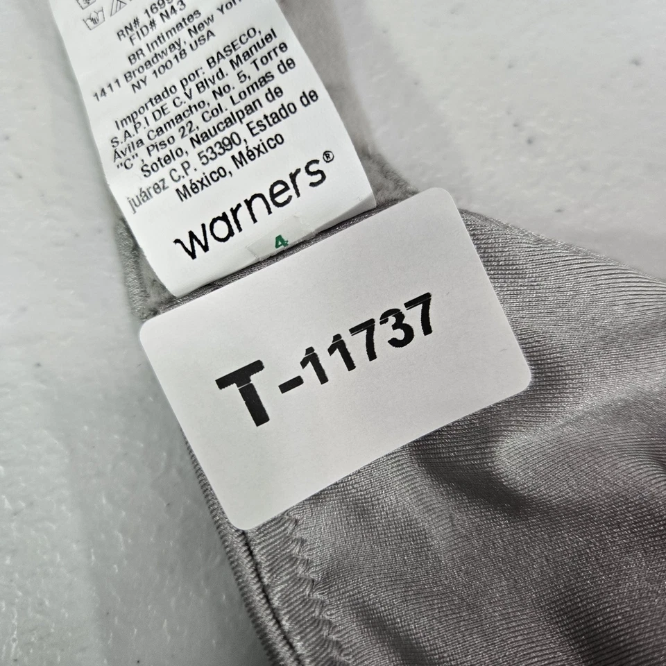 Sujetador Warners Mujer 36D Gris Geométrico Blissful Benefits Camiseta Inalámbrica Nuevo con Etiquetas Foto 2 de 4