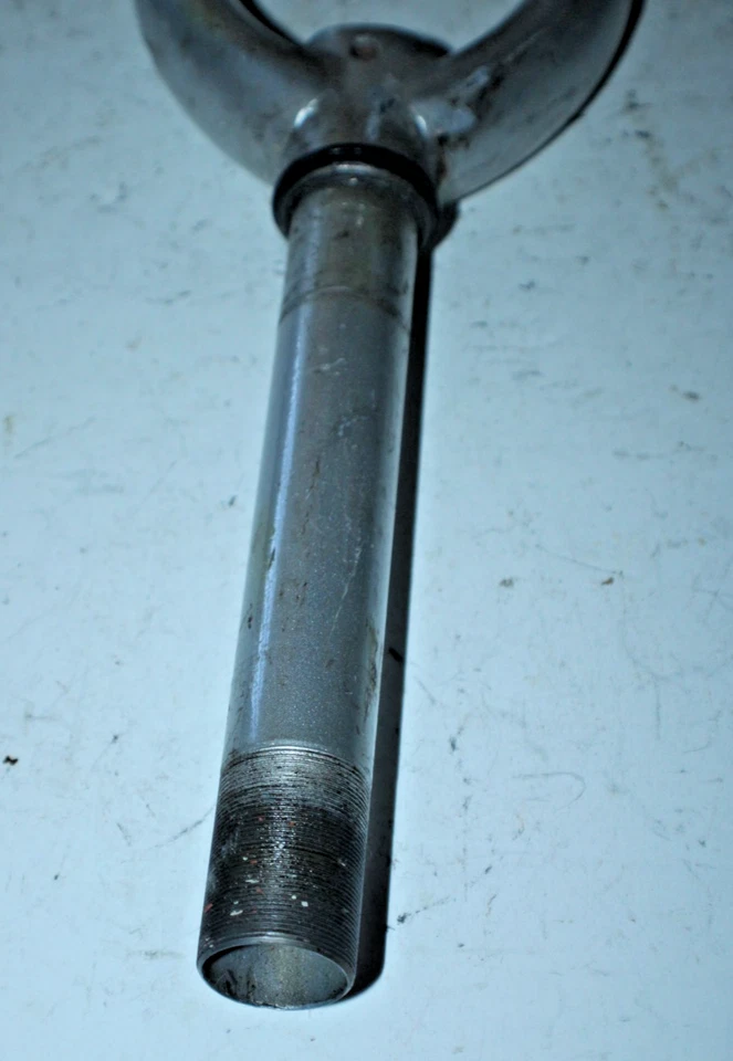 Aricid MTB Hybrid Bike Fork 26" 11/8" Threaded 195mm Silver Steel Rigid Ships US - Image 2 of 4