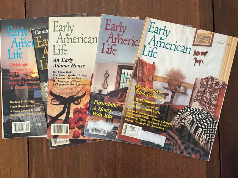 Early American Life Magazine Lot 5 Issues 1982 only