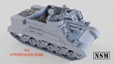 3D Printing 1/72 US  M7 Priest self-propelled gun tank  late-model  Unpainted