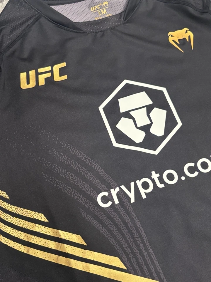 UFC Venom Men’s Black/Gold Juliana Pena Champion Walk Out Jersey Medium - Image 2 of 4