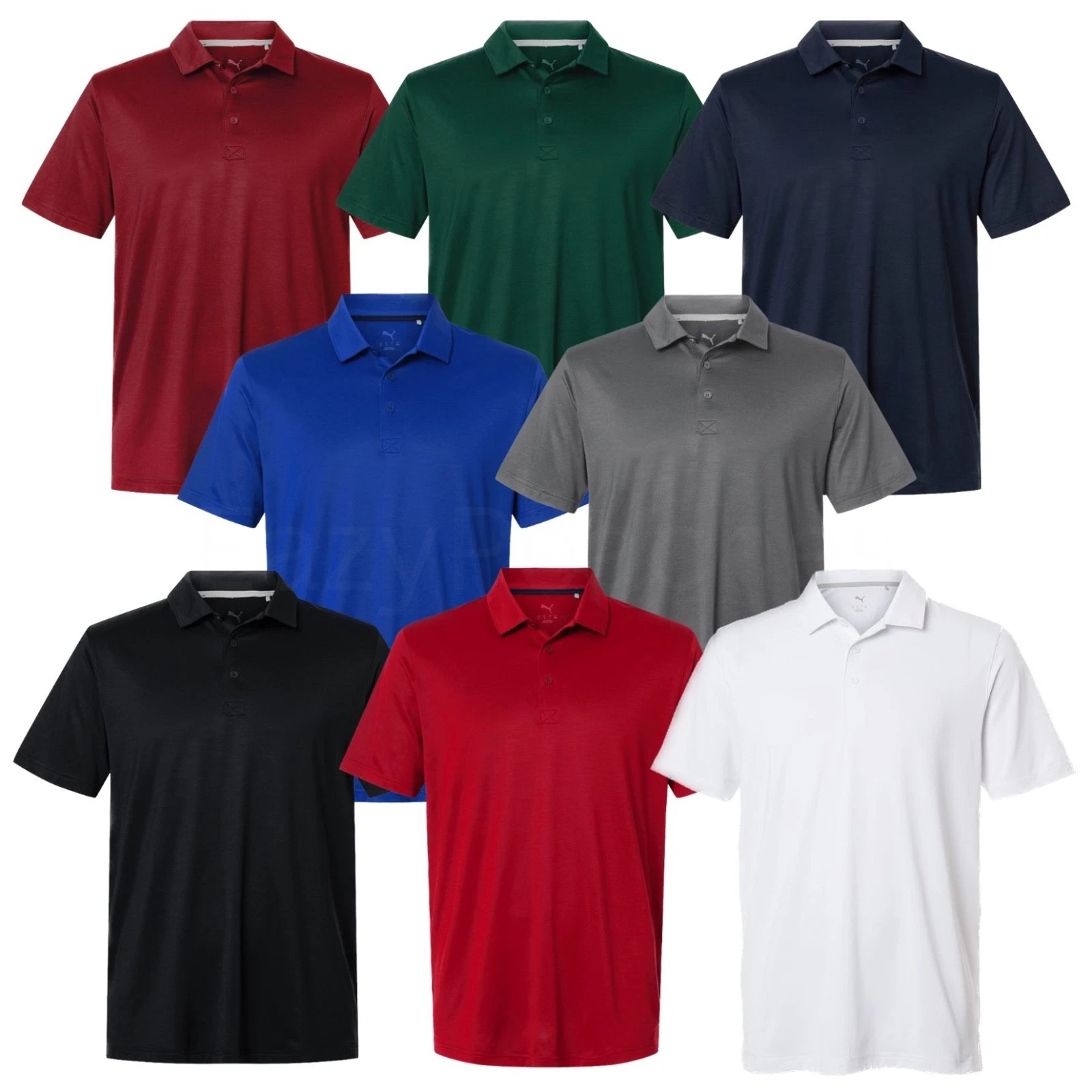 Puma Golf Mens Size S-3XL Icon Polo 2.0 DriFIT Wicking Athletic Sports Shirt