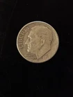 1960 silver dime, 10 cents
