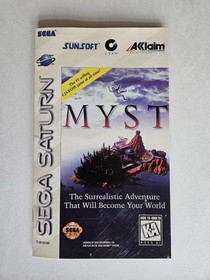 Myst Sega Saturn Complete CIB, Game, Manual & Original Case Tested *Please Read*