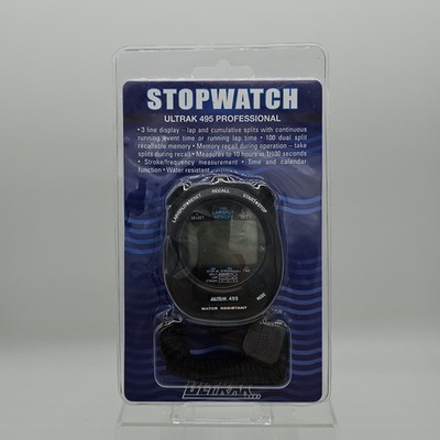 Ultrak 495 100 Lap Memory Professional Digital Stopwatch for Coaching, Black