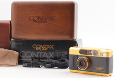 [ ALMOST UNUSED in Box ]  Contax T2 60 Years Limited Gold 35mm Film Camera JAPAN