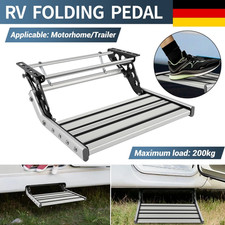 Single Step Manual Trittstufe Tritt Einstieg 200kg Wohnmobil Wohnwagen Alu 200kg