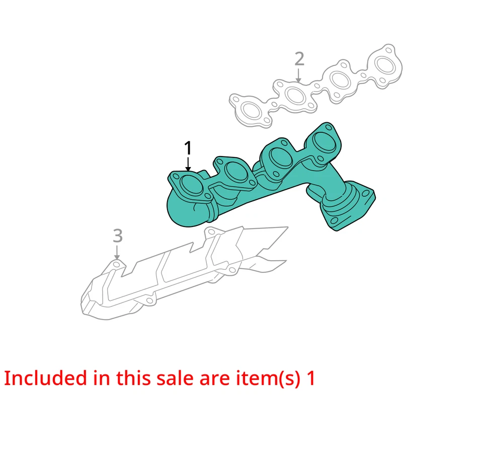 Toyota Tundra 2006 colector de escape fabricante de equipos originales 154 k millas (LKQ ~ 431045286) Foto 4 de 4