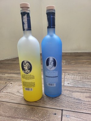 Ukrainian Vodka Hetman Empty Bottle 2 pcs 1 L Гетьман