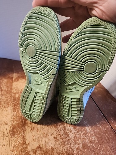 Nike Dunk High 1985 Womens Size 8.5 Enamel Green Denim Sneaker Shoes DV1143-300 - Picture 10 of 12