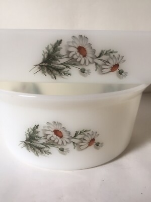 Saladier Arcopal Vintage Blanc - Années 70 - Verre - Occasion