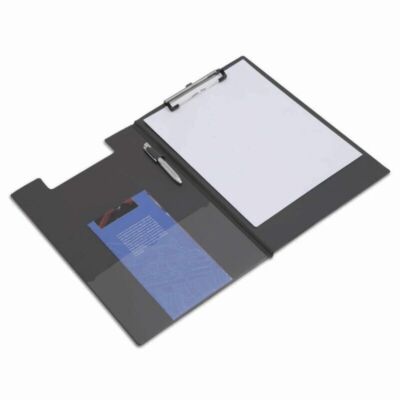 Klemmbrett-Mappe, DIN A4, PVC-Folie, schwarz RAPESCO VFDCB0B3 (5018505030786)